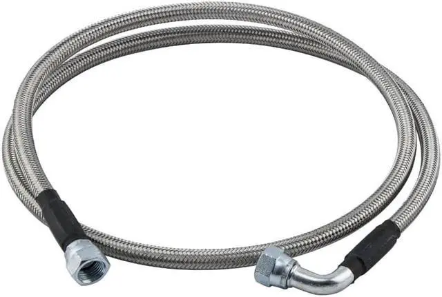 Alt view image 6 of 7 - Paiying 52 Inch Length Stainless Braided Transmission Cooler Hose Line For TH350 700R4 TH400