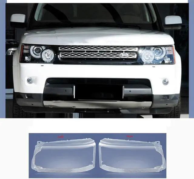 Alt view image 4 of 7 - Paiying 2x Headlight Clear Lens Cover Lampshade For Land Rover Range Rover Sport 2010-13