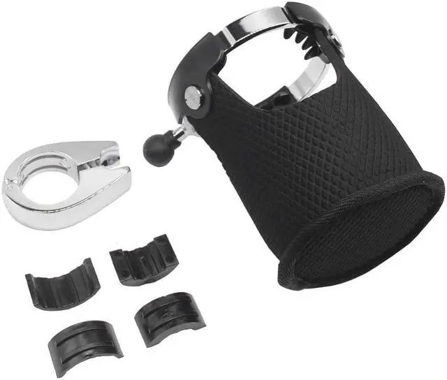 Alt view image 7 of 7 - Paiying Adjustable Motorcycle Cup Holder Handlebar Mount For ATV Bike Kayak Canoe