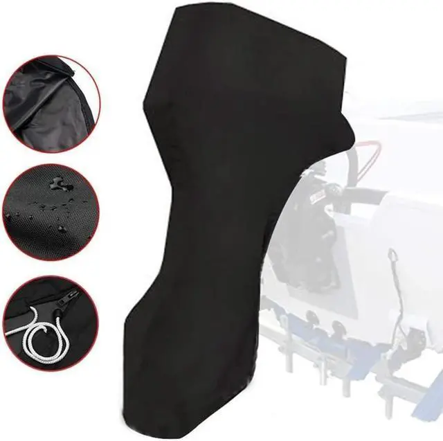 Main image of FYUU Black 60-100HP Boat Full Outboard Motor Engine Storage Cover Full Surrounded Heavy Duty
