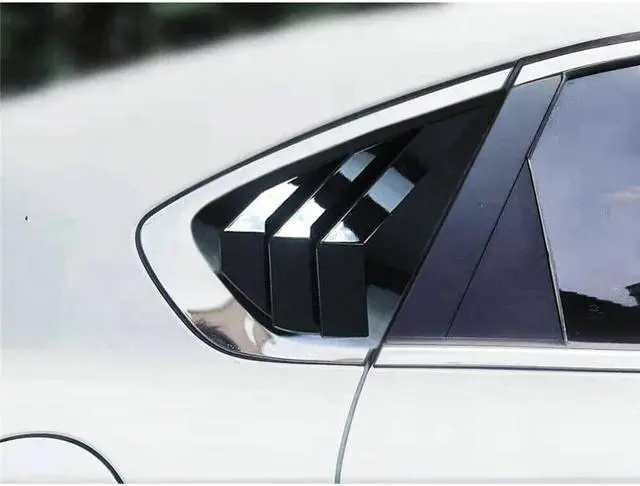 Alt view image 7 of 7 - FYUU Glossy Black Car Side Vent Window Scoop Louver Cover Trim For Kia Forte K3 19-22