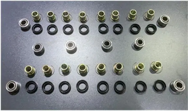 Alt view image 5 of 5 - Acaigel 1 Set Front A Arm Bushings w/ Bearings for For Honda Sportrax TRX300EX 1993-2008