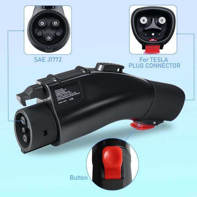 Electric Vehicle Charging Connector For Tesla to J1772 Adapter 60A
