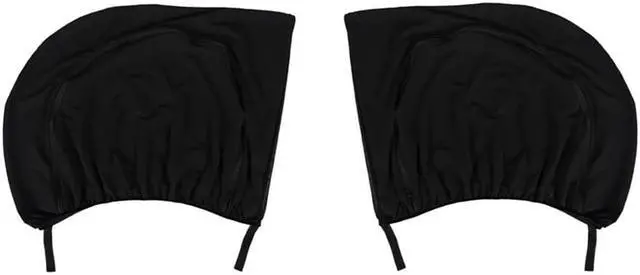 Alt view image 2 of 5 - Acaigel 2x 115x50cm Black Car SUV Rear Side Window Sunshade Visor Cover Anti-UV w/Zipper