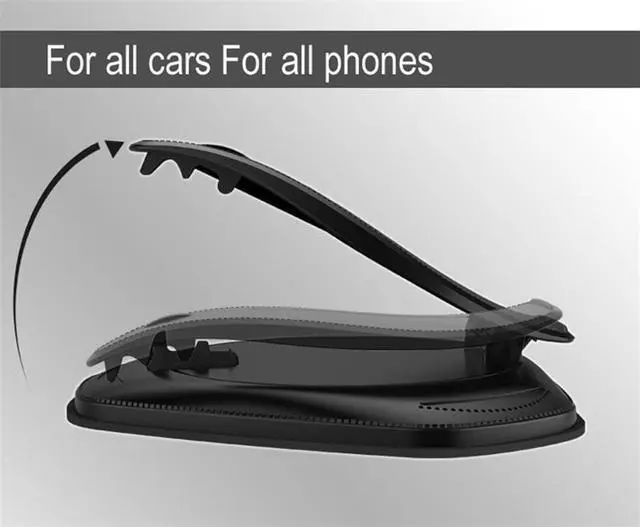 Alt view image 5 of 7 - Acaigel Black  Car Phone Mount Dashboard Holder Stand Sun Shade for iPhone 12 X