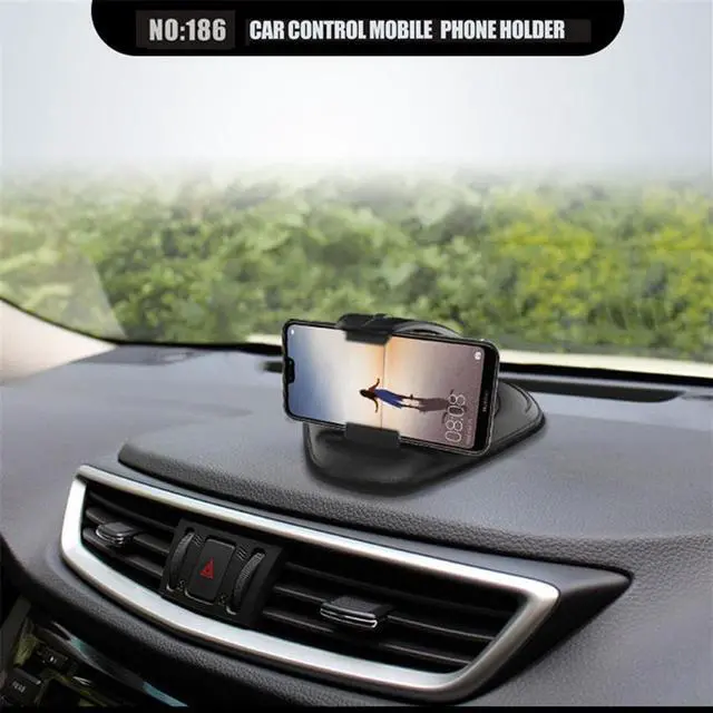 Alt view image 6 of 7 - Acaigel Black  Car Phone Mount Dashboard Holder Stand Sun Shade for iPhone 12 X