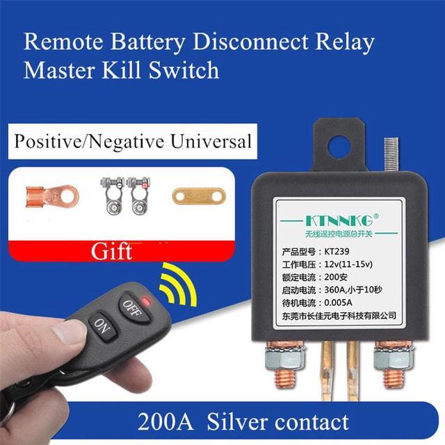 Upgrade 12v Car Battery Disconnect Cut Off Isolator Master Switches w/ 2x  Wireless Remote Control 