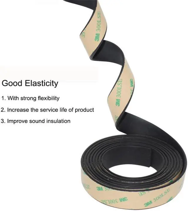 Alt view image 7 of 7 - 3m Car Sunroof Window Seal Strip Rubber Weather Stripping 40mm*3mm 1PC