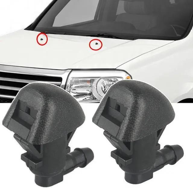 Alt view image 3 of 6 - 2Pcs Front Windshield Wiper Washer Jet Nozzle 76810-SZA-A01ZA For Honda Pilot 2009-2015