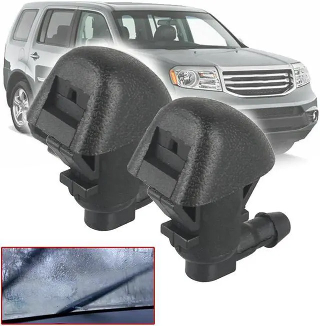 Alt view image 6 of 6 - 2Pcs Front Windshield Wiper Washer Jet Nozzle 76810-SZA-A01ZA For Honda Pilot 2009-2015