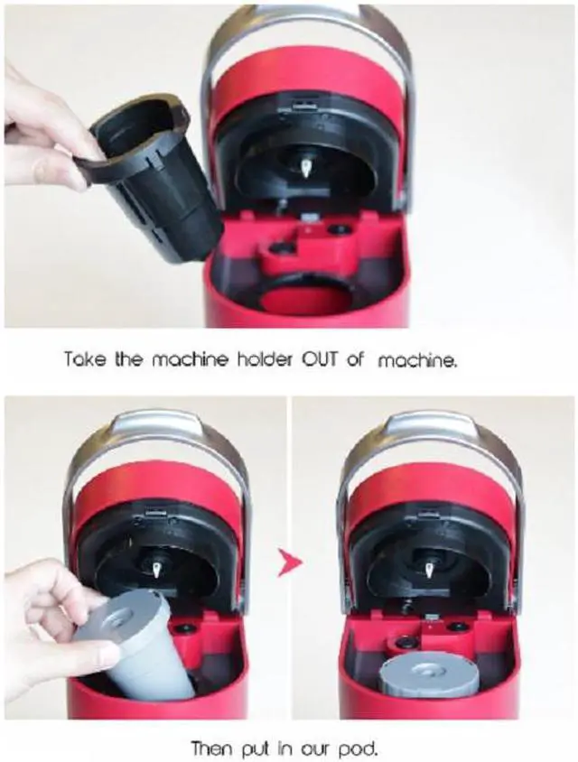 Alt view image 7 of 7 - Acaigel 1 Set K-Cup Coffee Filter Reusable Replacement Refillable Holder For Keurig