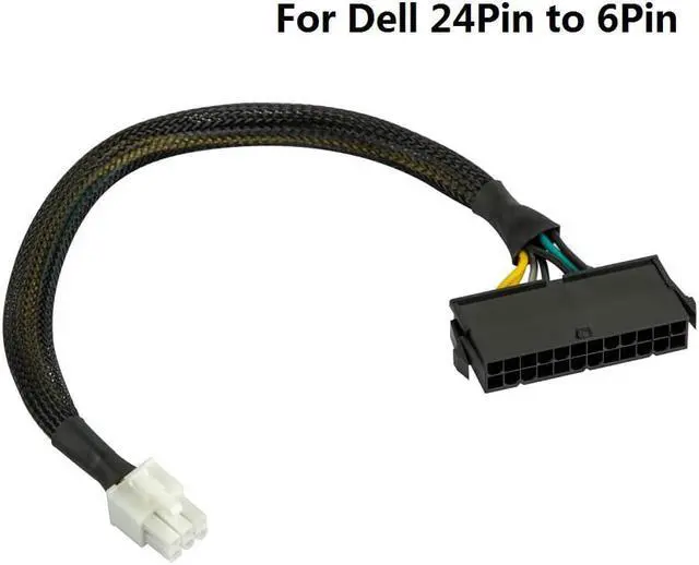 Alt view image 5 of 5 - Acaigel 24 Pin to 6 Pin ATX PSU Power Adapter Cable for Dell OptiPlex and More Mainboard