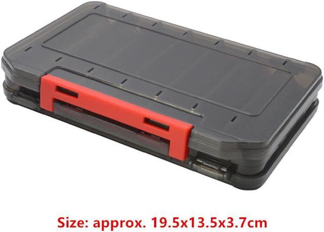 Fishing Tackle box 14 Compartments Fishing Accessories Lure Hook Storage  Case Double Sided Fishing Tool organizer