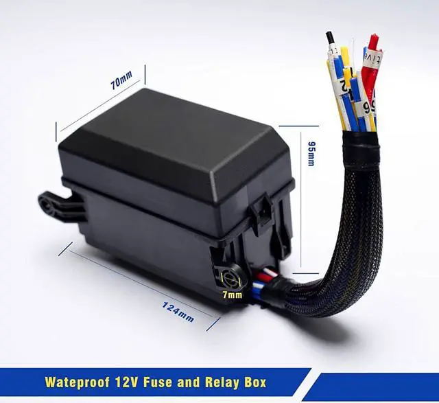 Alt view image 3 of 5 - Yingshan Universal 6Way 12V Fuse & Relay Box w/ Pre-Wires For Cars Trucks Boat RTT7121