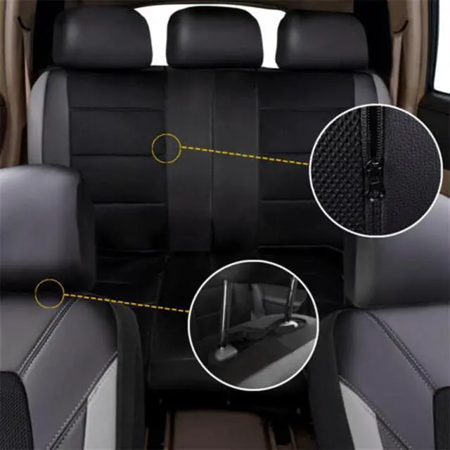 Main image of Paiying Full Set Waterproof PU Leather Diamond Lattice Styling Car Seat Covers
