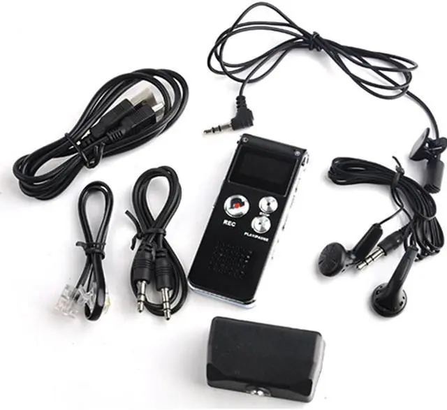 Alt view image 12 of 12 - Multi-functional Rechargeable 8GB Digital Audio Voice Recorder Dictaphone MP3 Player