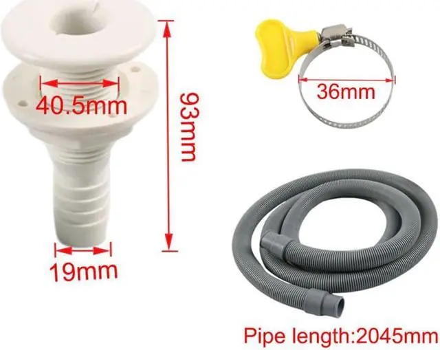 Alt view image 5 of 5 - Acaigel 3/4 Inch Hose Bilge Pump Installation Kit for Boats all Bilge Pumps with a 3/4" Outlet