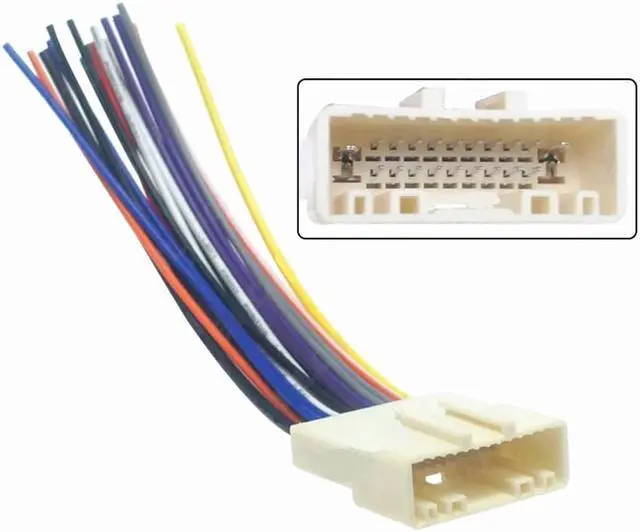 Alt view image 4 of 5 - Acaigel 20 Pin Car Radio Audio Wiring Harness Adapter For Nissan Subaru Infiniti G37