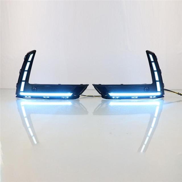 FYUU 2x DRL LED Daytime Running Light Fog lamp Turn Signal Light