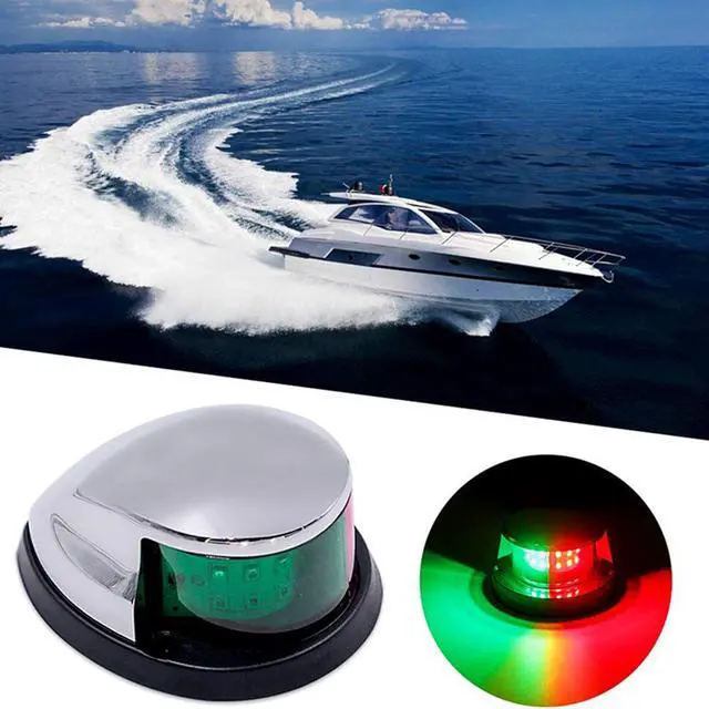 Alt view image 5 of 5 - New Boat Navigation Lights Red &Green LED Marine Navigation Light Boat Bow Light