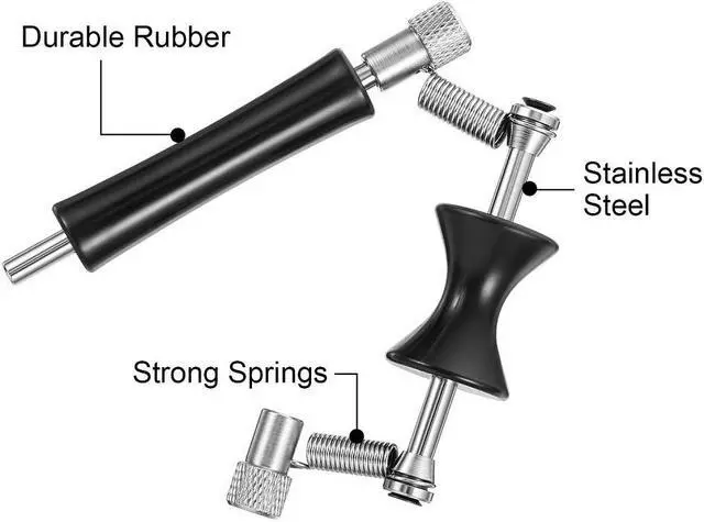 Alt view image 4 of 7 - Acaigel 2 Pcs Guitar Rolling Capo Sliding Adjustable Capo Rubber and Stainless Steel Capo