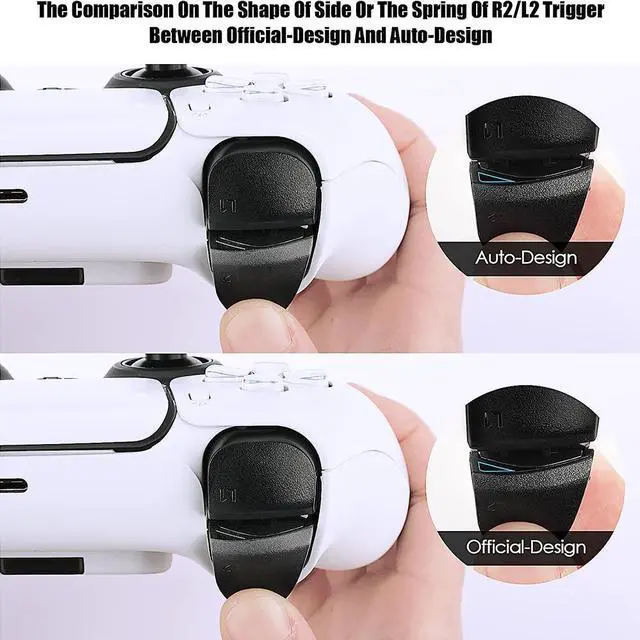 Alt view image 4 of 7 - Replacement Triggers Adaptive Trigger Accessories Compatible with PS5 Controller
