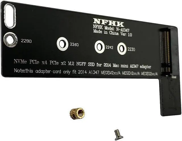 Main image of M.2 NGFF M-Key NVME SSD Convertor Card for Late 2014 Mac mini A1347 MEGEN2 MEGEM2 MEGEQ2
