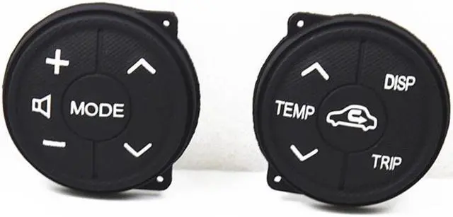 Alt view image 4 of 6 - Furulu 1 Pair Steering Wheel Control Button Cushions For Toyota Prius/Prius C 2011-2014
