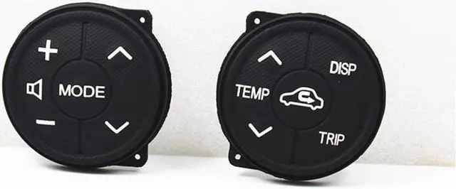 Alt view image 6 of 6 - Furulu 1 Pair Steering Wheel Control Button Cushions For Toyota Prius/Prius C 2011-2014