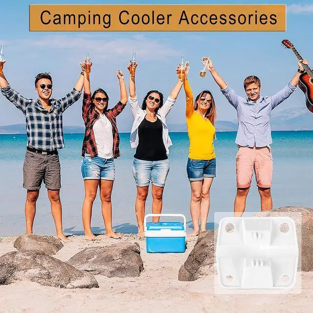 Alt view image 7 of 7 - Paiying 4Sets Plastic Cooler Hinges & Screws Set Compatible With Coleman Coolers 5.7X5Cm