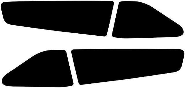Alt view image 3 of 5 - Furulu Rear Tail Light Overlays Vinyl Tint Stickers Smoked For Dodge Charger 2015-2023
