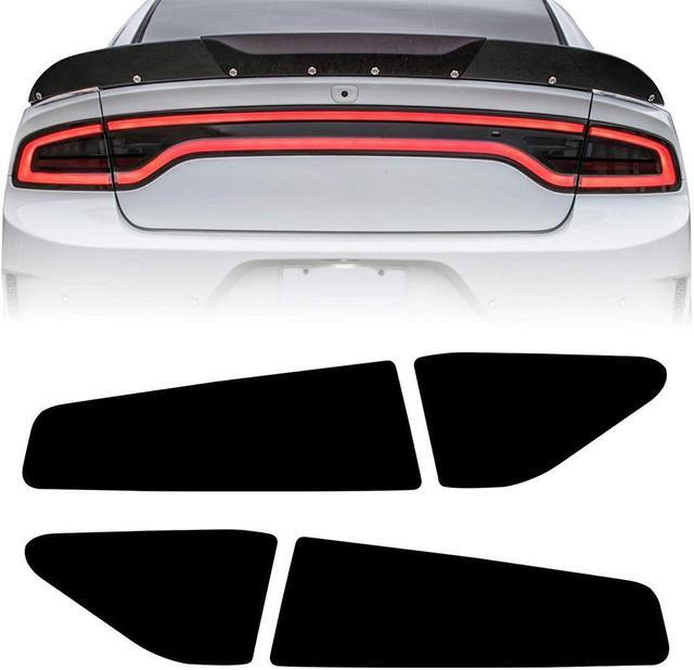 Main image of Furulu Rear Tail Light Overlays Vinyl Tint Stickers Smoked For Dodge Charger 2015-2023