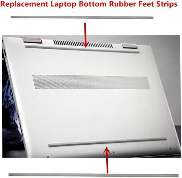 Alt view image 3 of 6 - Yingshan 2pcs Bottom Cover Laptop Rubber Feet Strips for HP ENVY X360 15-DR 15-DS 15-DA