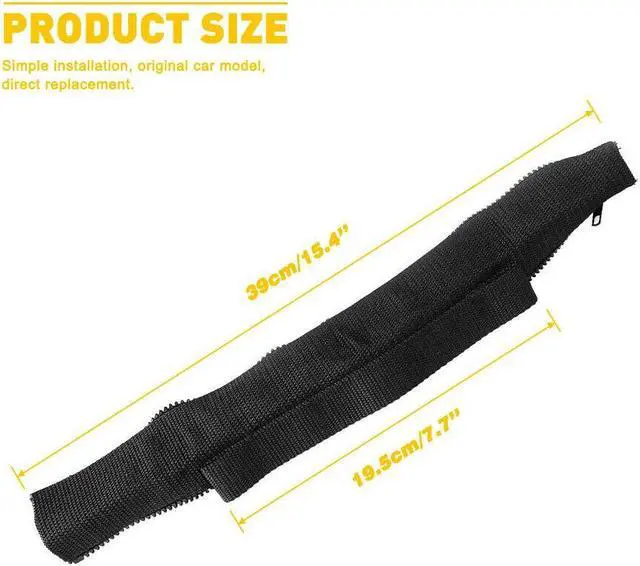 Main image of Paiying 2x Door Limiting Straps Left & Right for Jeep Wrangler JK JL JT 2007-2021 Black