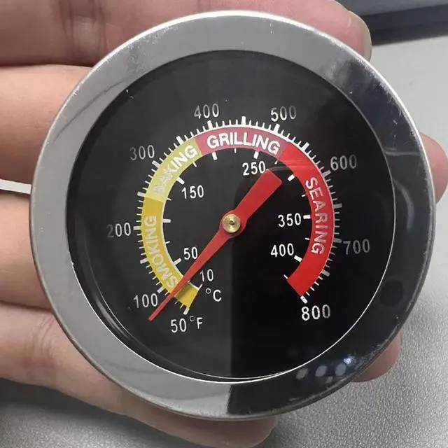 Alt view image 5 of 6 - 2PCS Temperature Gauge Thermometer for Barbecue BBQ Grill Smoker Pit Thermostat