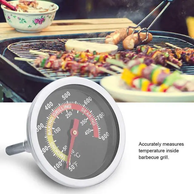 Alt view image 2 of 6 - 2PCS Temperature Gauge Thermometer for Barbecue BBQ Grill Smoker Pit Thermostat