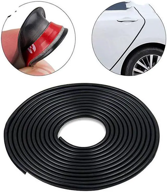Alt view image 7 of 7 - FYUU 5 Meters U Shape Weatherstrip Car Door Edge Guard ing Trim Seal Strip Black