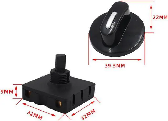 Alt view image 3 of 7 - Fan Heater Speed Selector Rotary Switch 4-Position 3-Speed 10A 250V.AC.