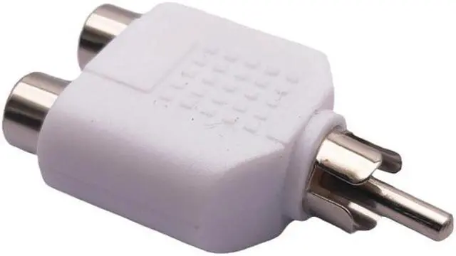 Alt view image 6 of 7 - 4x 1-Male to 2-Female Cable Adapter RCA Y Splitter AV Audio Video Plug Converter