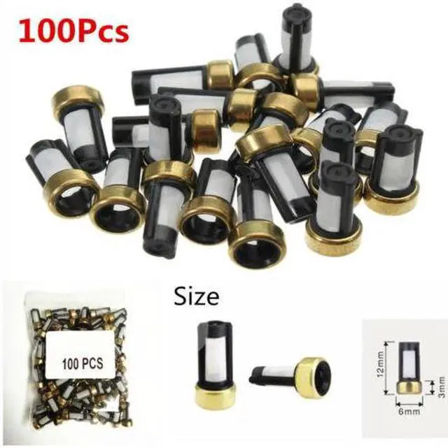 Alt view image 6 of 7 - Paiying 100 Pcs Full Range of Fuel Injector Filter, Micro Basket Filter