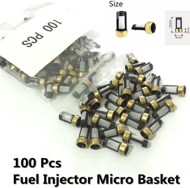 Alt view image 4 of 7 - Paiying 100 Pcs Full Range of Fuel Injector Filter, Micro Basket Filter