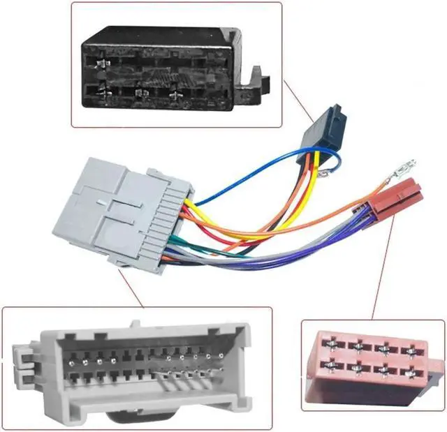 Alt view image 2 of 5 - Acaigel CD Audio ISO Wiring Harness Adapter for Buick Chevrolet GMS Hummer H3