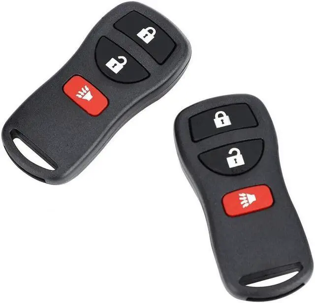 Alt view image 6 of 7 - Yingshan 2Pcs Remote Key Fob Shell For Nissan Frontier Titan Xterra CWTWB1U733