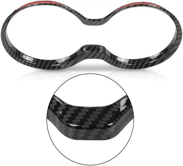 Main image of Yassdwbn Carbon Fibre Style Cup Holder Cover Trim Bezel For Jeep Grand Cherokee 2011-2021