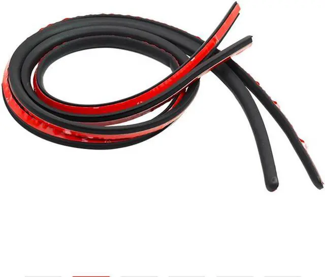 Alt view image 3 of 5 - Yassdwbn 2pcs 120cm EPDM Rubber Car Rear Trunk Seal Strip Door Weatherstrip Sealant Strip