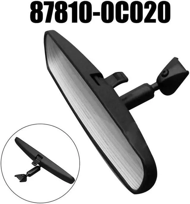 Alt view image 4 of 5 - Yingshan 1 x Interior Rear View Mirror 878100C020 87810 0C020 For Toyota Sequoia 2004-10