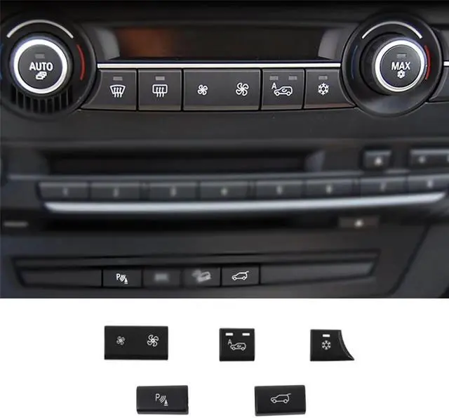 Main image of Yassdwbn 5pcs/set Air Heater Climate Vent Control AC Button Switch For BMW X5 E70 X6 E71