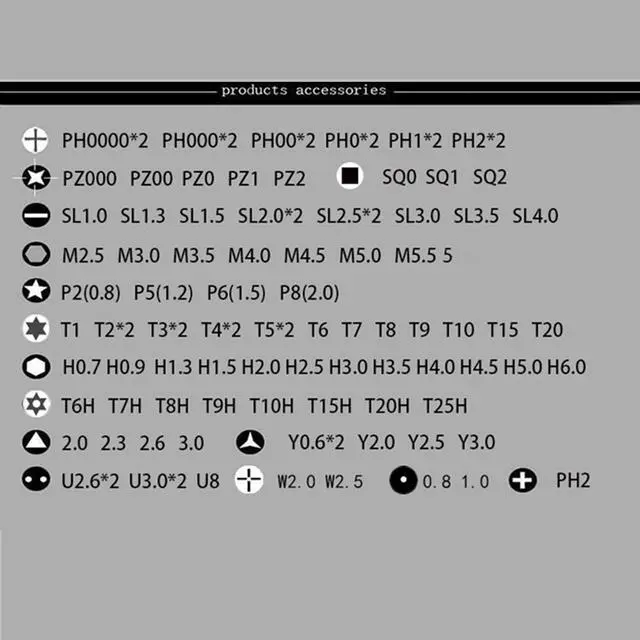 Alt view image 5 of 5 - Yassdwbn 115 in 1 Screwdriver Set Notebook Computer Mobile phone Maintenance Disassembly
