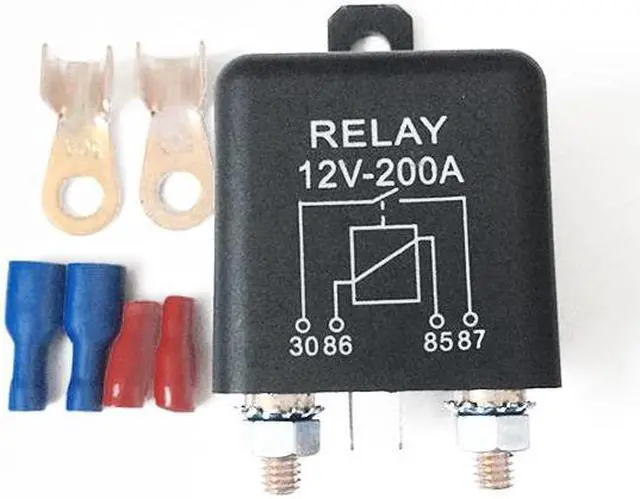 Alt view image 3 of 6 - Acaigel 12V 200A Heavy Duty Split Charge Relay w/ 2 Terminals for Car Truck Marine Boat