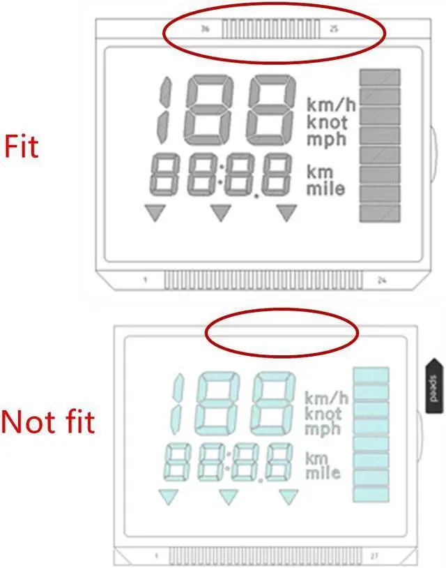 Alt view image 4 of 5 - Paiying 1 X LCD Display Screen 6y5-83570-A0-00 For Yamaha 6y5 Speedometer Gauge Unit USA